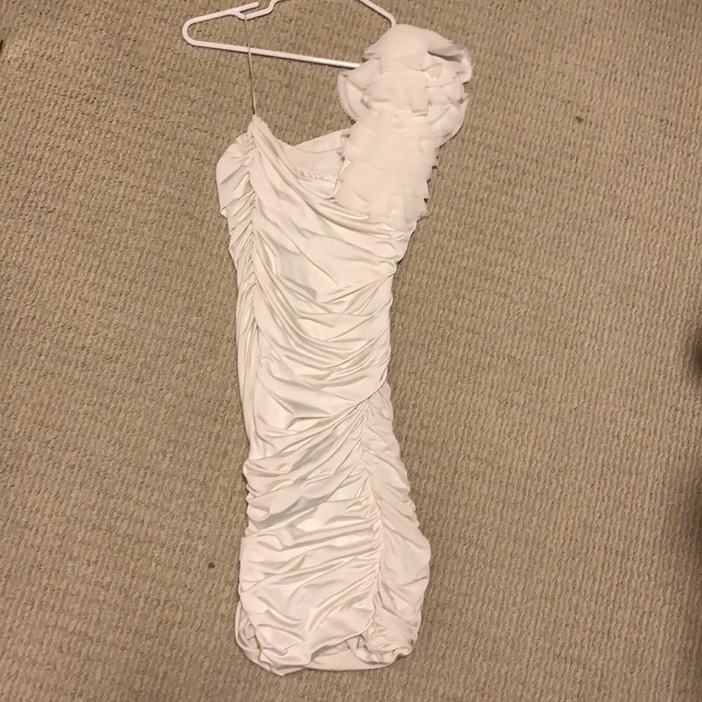 White form fitting dress